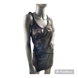 Black Salvage Mini Dress Size XS